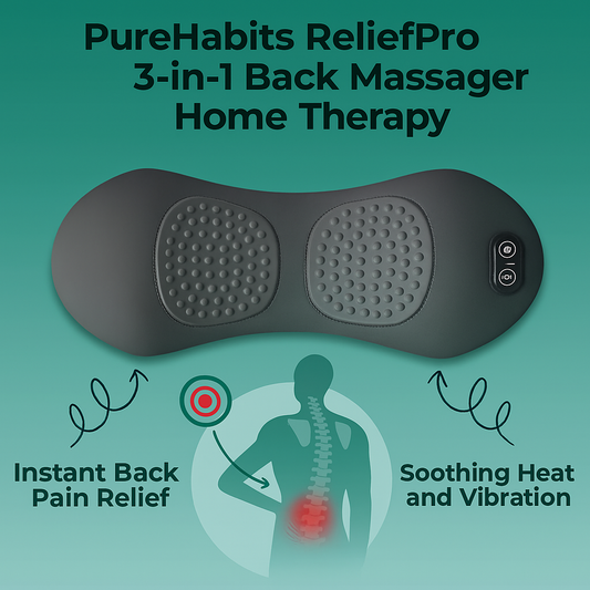 PureHabits ReliefPro™ 3-in-1 Back Massager