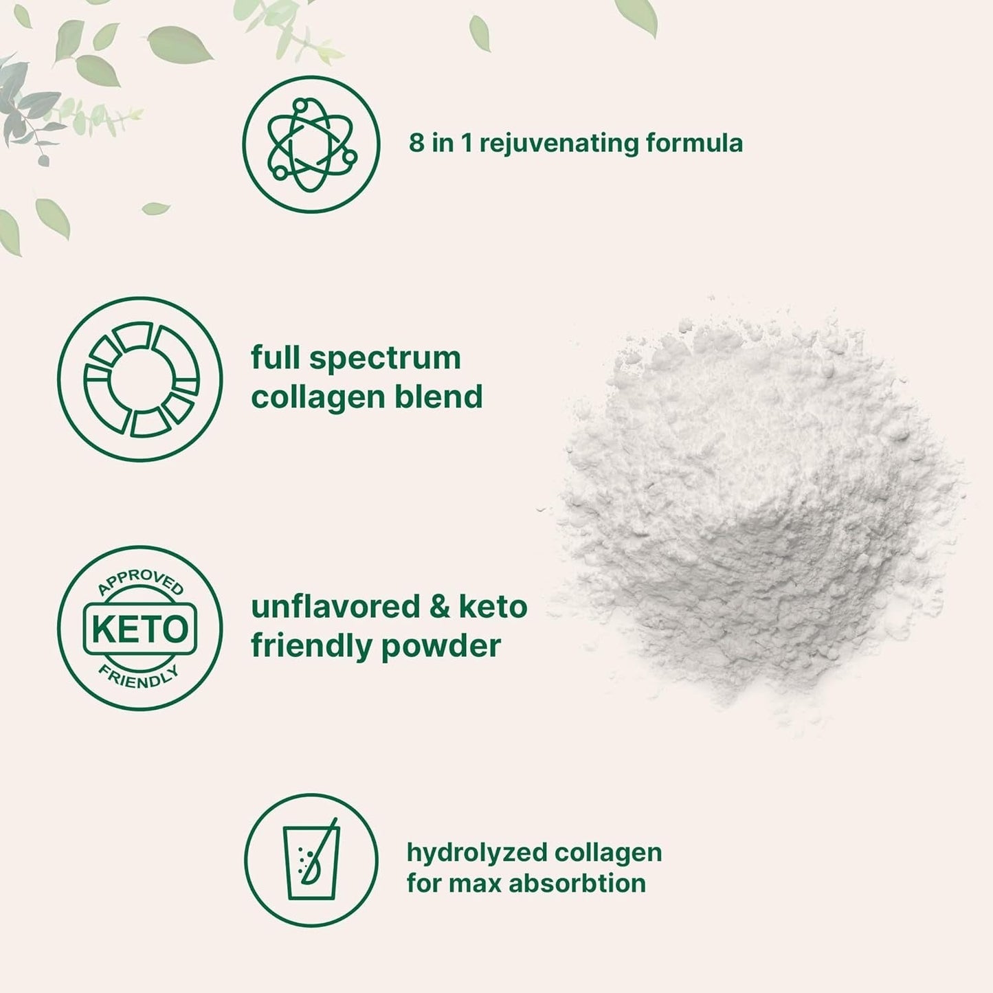 PureHabits™ Micro Ingredients Multi Collagen Peptides Powder, 2lb | Type I, II, III, V, X + Biotin, Vitamin C & Hyaluronic Acid | Unflavored | Supports Hair, Skin...